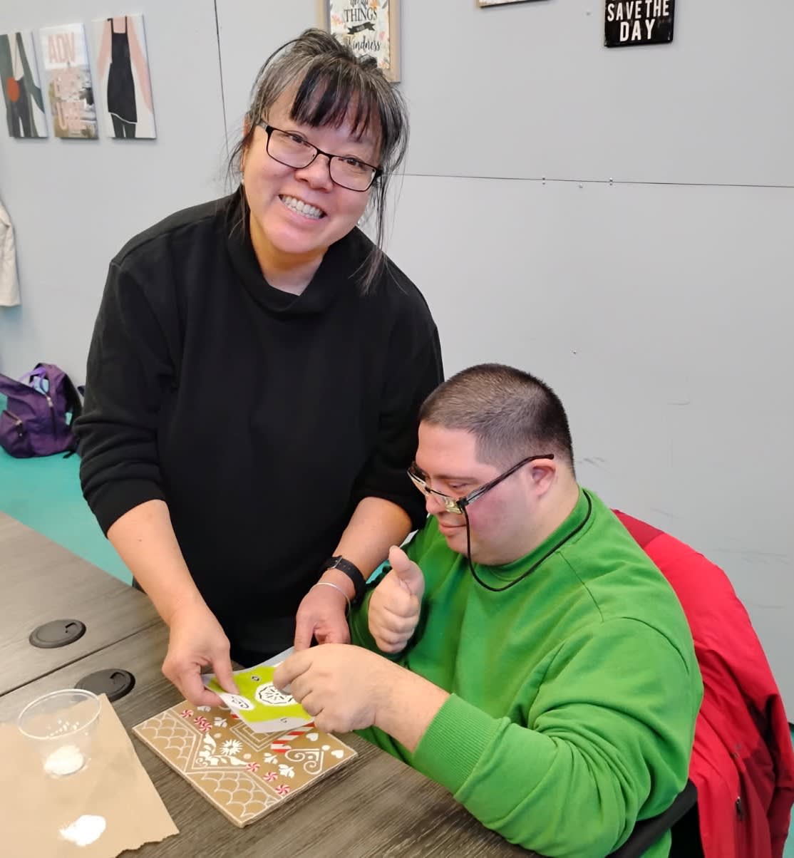 Volunteer with supported individual