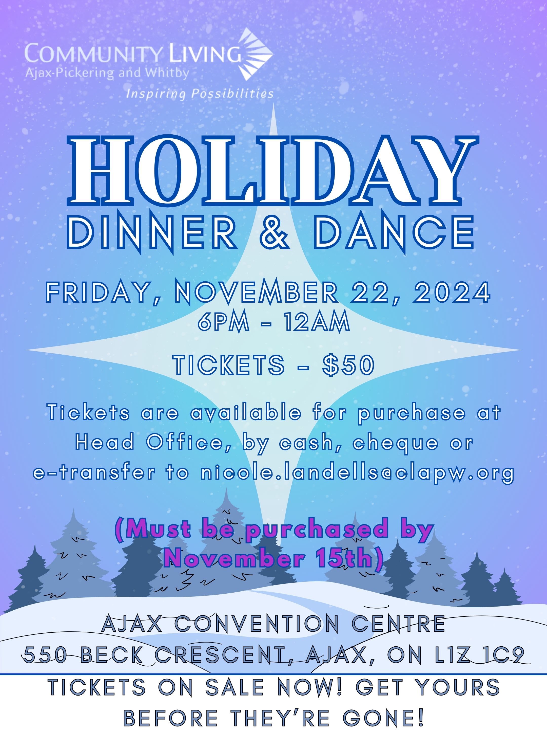 CLAPW Holiday Party Flyer